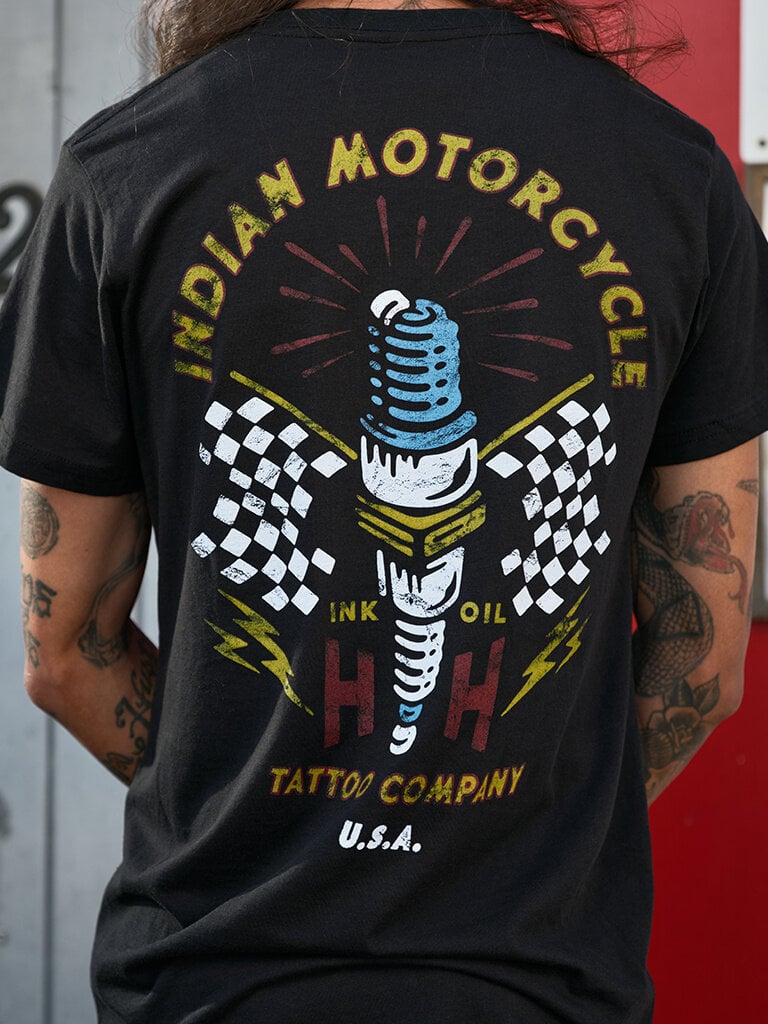 HH x IMC IMC x HH Spark Plug Tee
