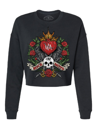 H&H TATTOO DLO Sacred Womens Cropped L/S Crew