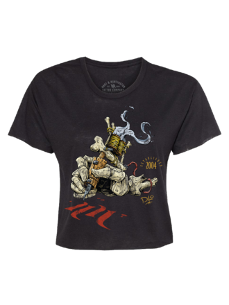 H&H TATTOO DLO Dead Hand Womens Crop Tee
