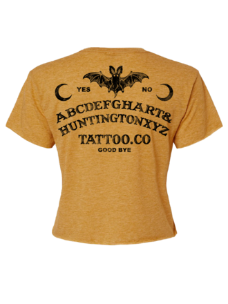 H&H TATTOO Ouija Womens Crop Tee