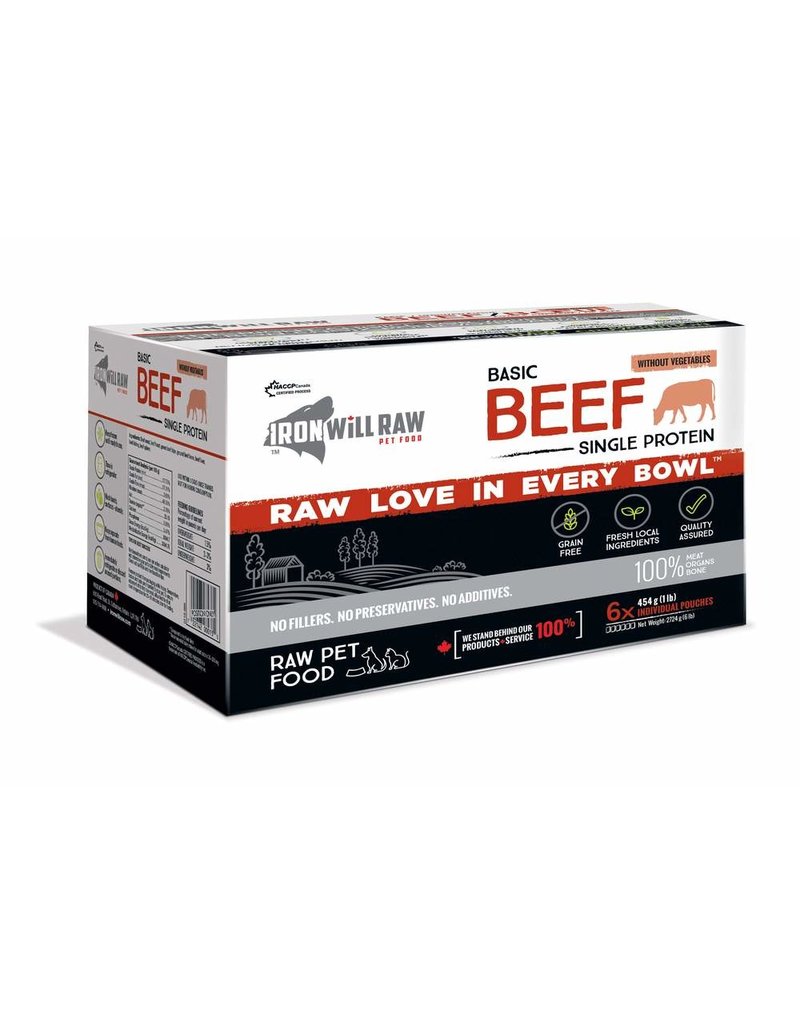 Iron Will Nothing But Beef 6lb Box (6 x 1lb)