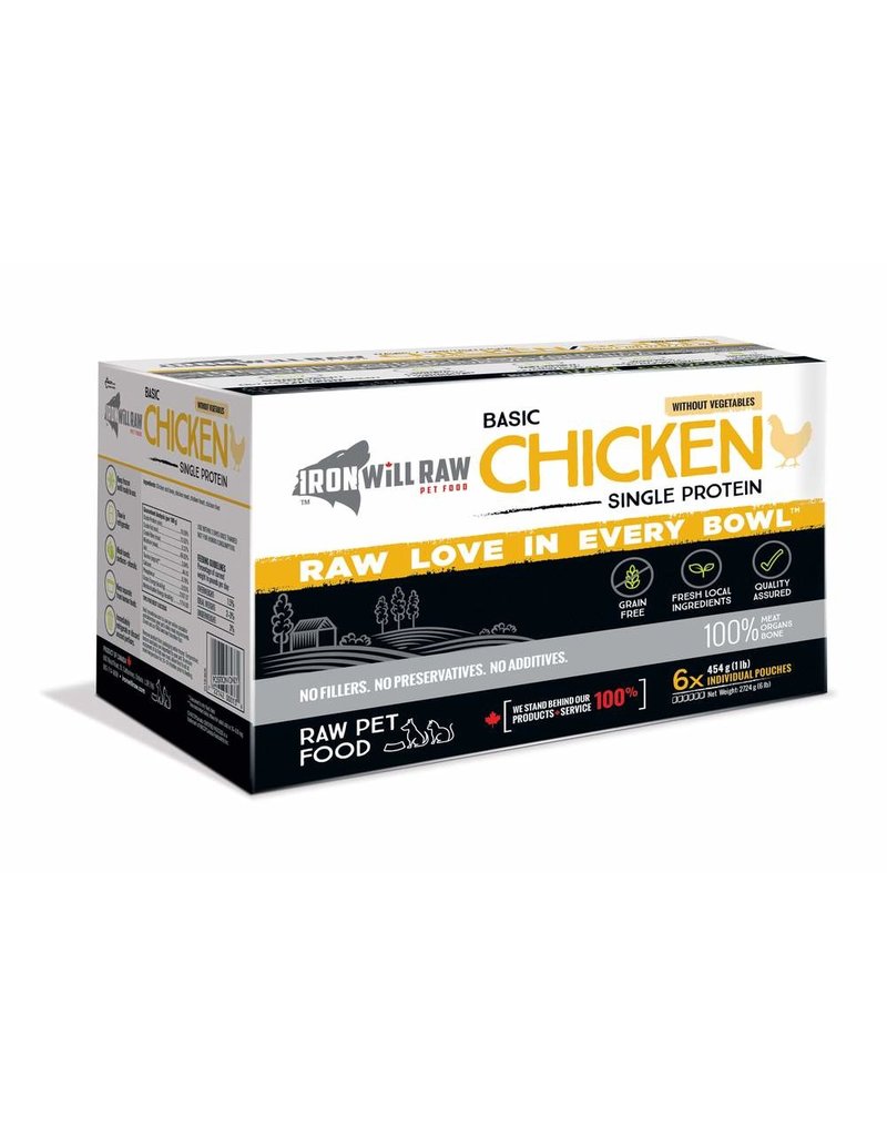 Iron Will Basic Chicken 6lb Box (6 x 1lb)