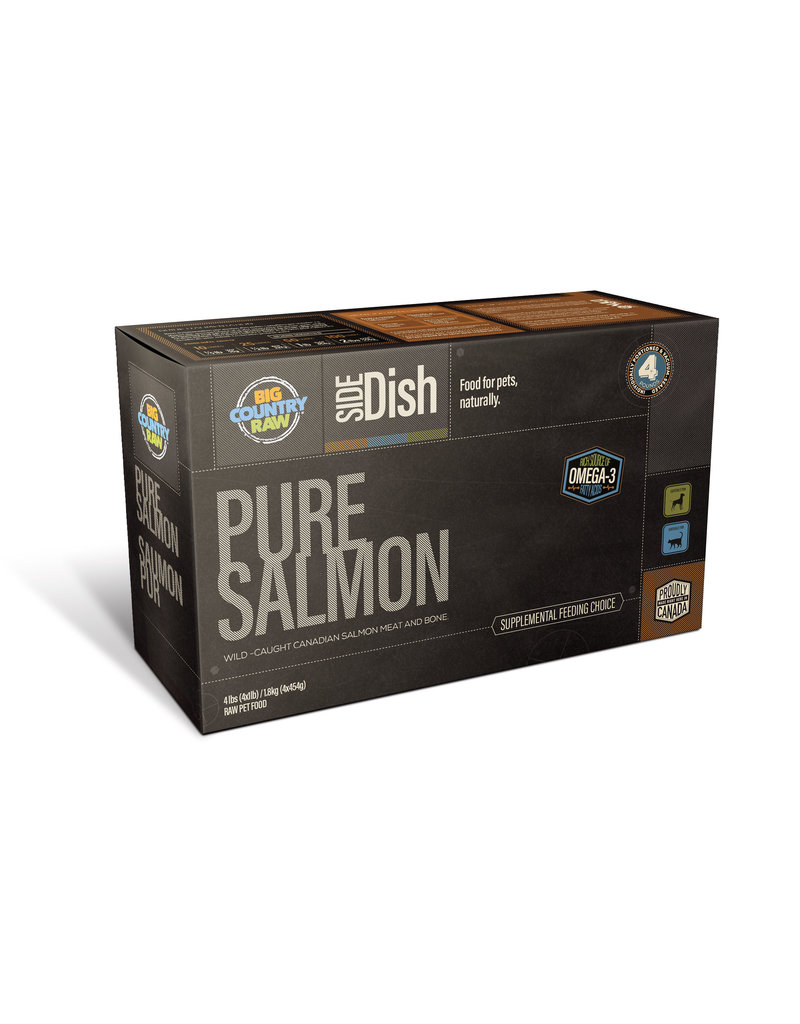 Big Country Raw Pure Salmon 4lb Carton (4 x 1lb)