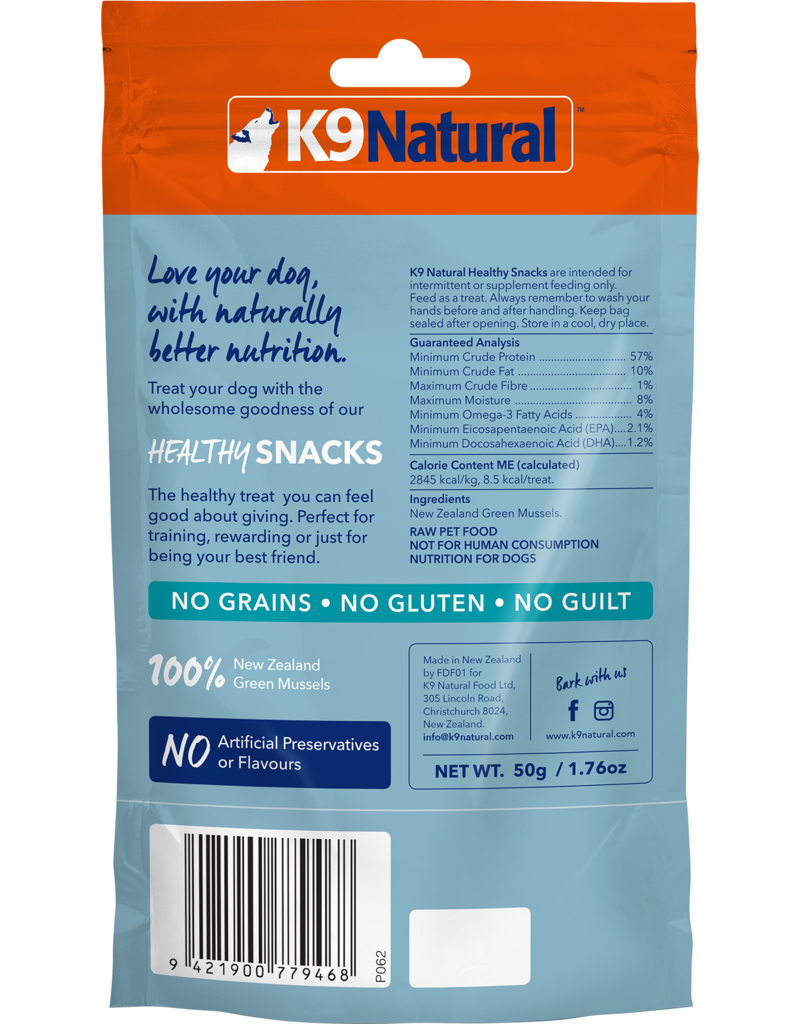K9 Natural Green Mussel Healthy Snacks 50g