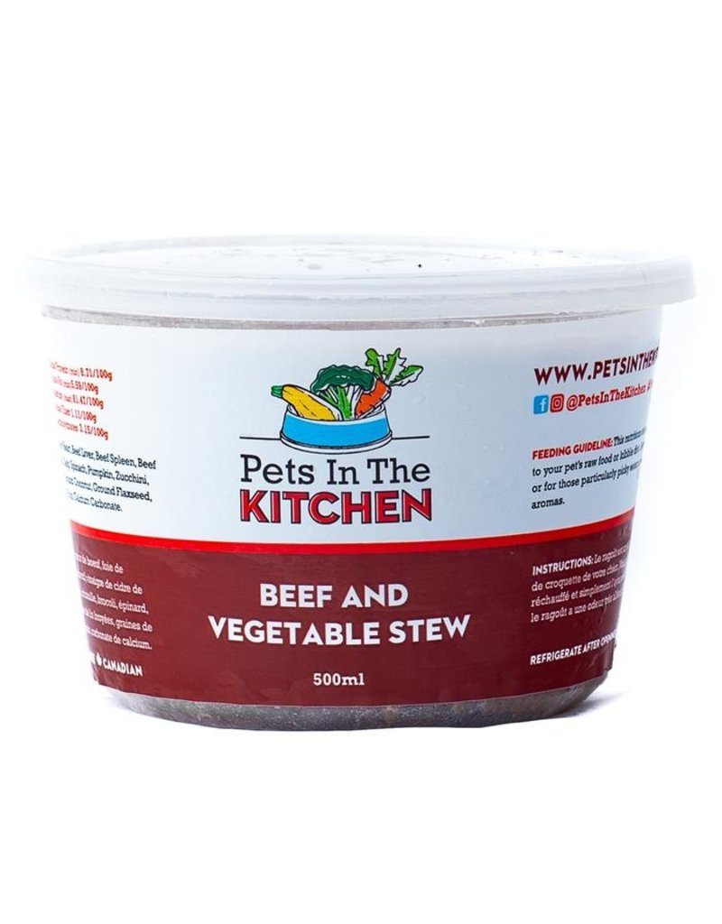 PETS IN THE KITCHEN BEEF & VEGETABLE STEW 1LB