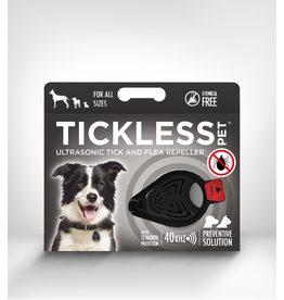 Tickless Ultrasonic Tick Flea Repeller Black