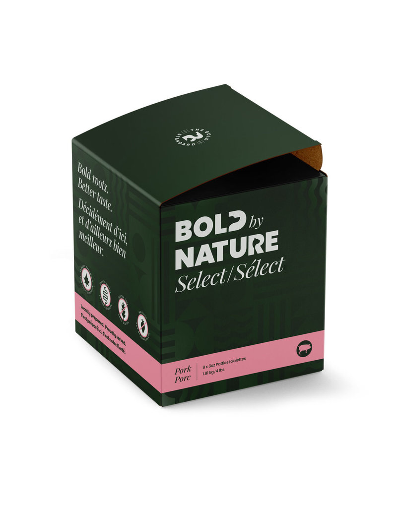 Bold By Nature Select Pork 4 lb - 8x 8 oz Patties