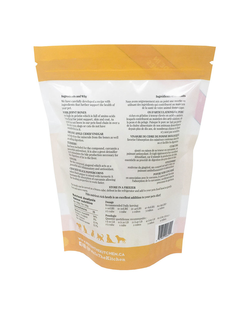 Pets In The Kitchen Pork Bone Broth (22 x 25ml Cubes)