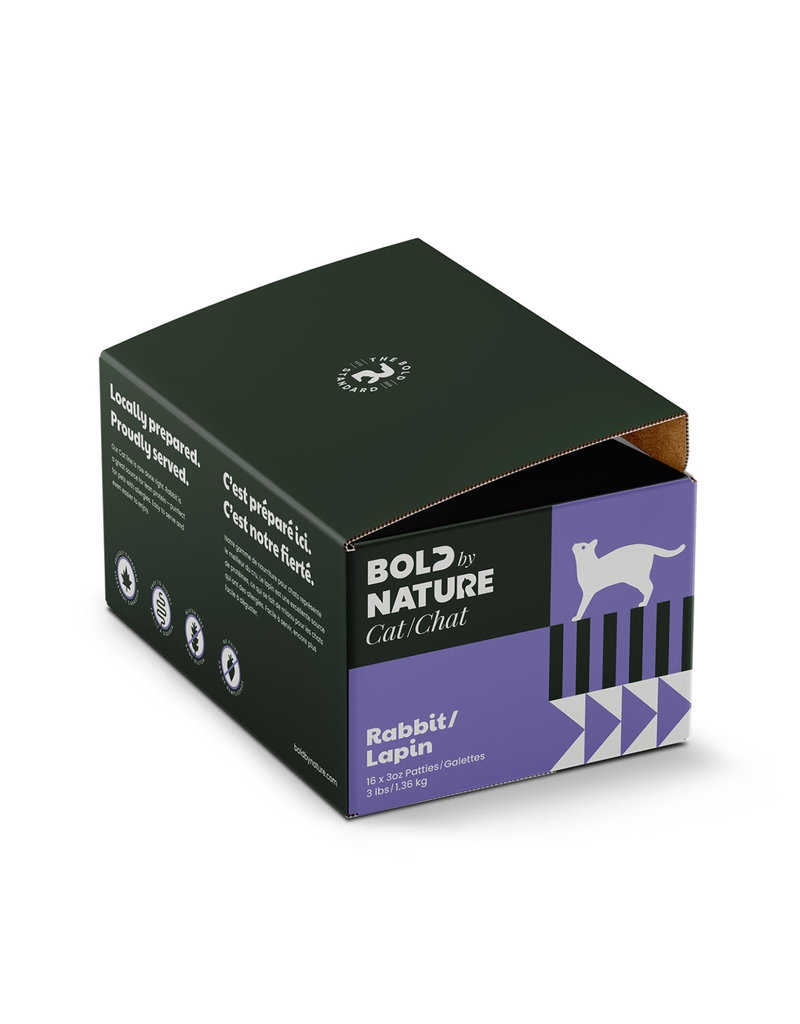 Bold By Nature Cat Rabbit 3 lb - 16x 3 oz Patties