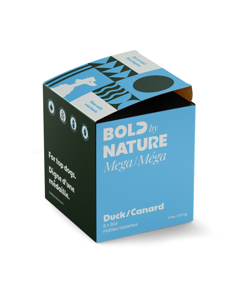 Mega Dog Raw Mega Duck (4 lb Patties, 4 lb Tub, 24 lb Patties)