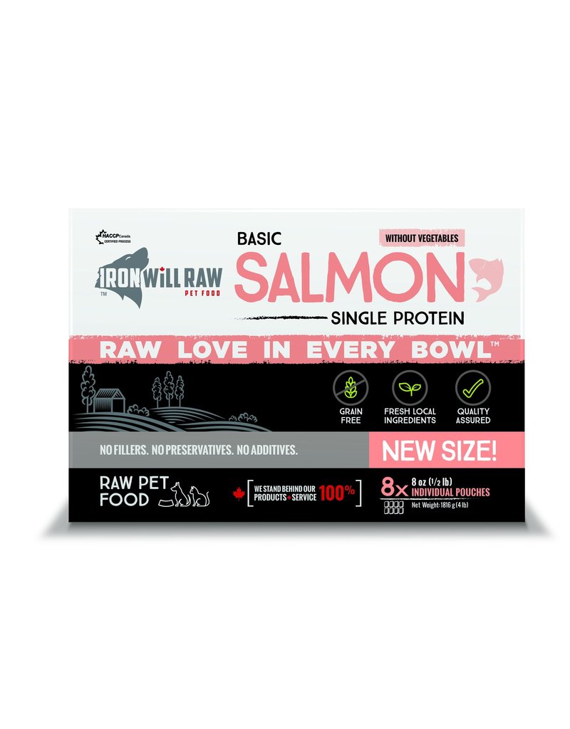 Iron Will Basic Salmon 4lb Box (8 x 8oz)