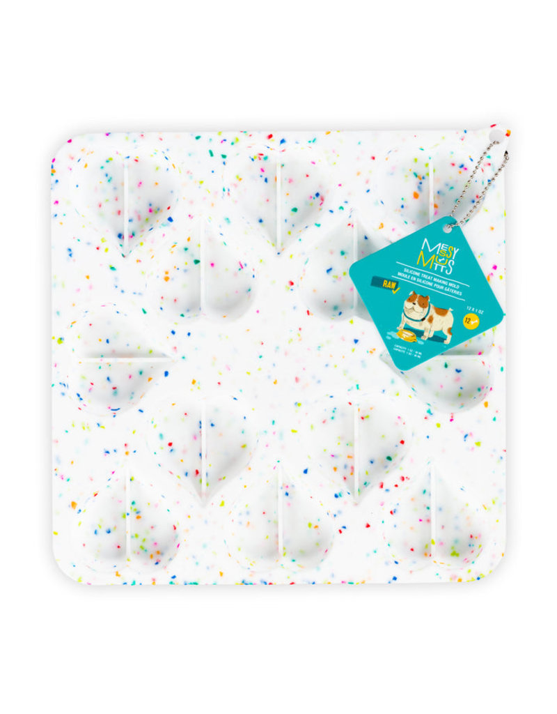 MESSY MUTTS BAKE & FREEZE SILICON TREAT MOLD HEARTS
