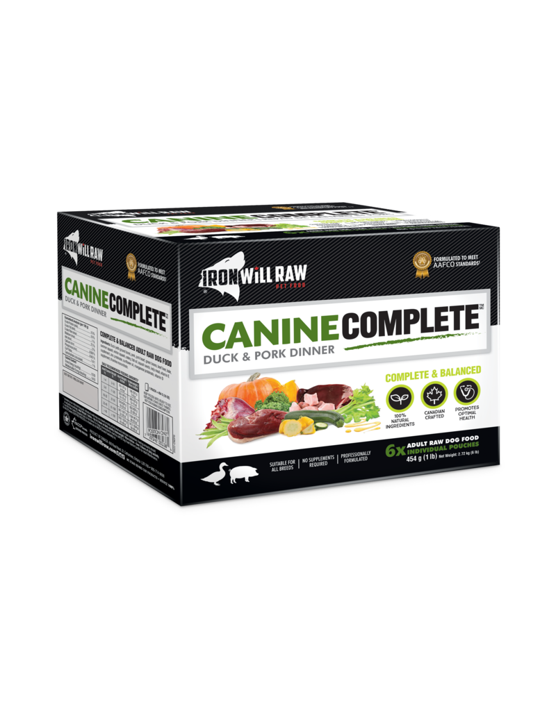 Iron Will Complete Duck & Pork Dinner 6lb Box (12 x 8 oz)