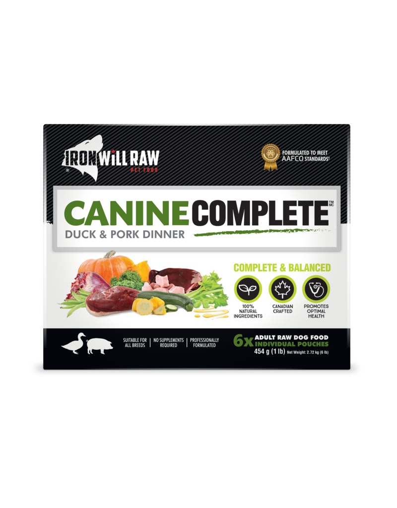Iron Will Complete Duck & Pork Dinner 6lb Box (12 x 8 oz)
