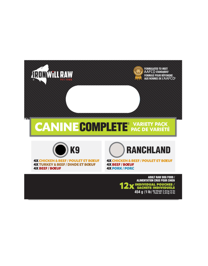 Iron Will Complete K9 Buffet 12lb Box (12 x 1lb)