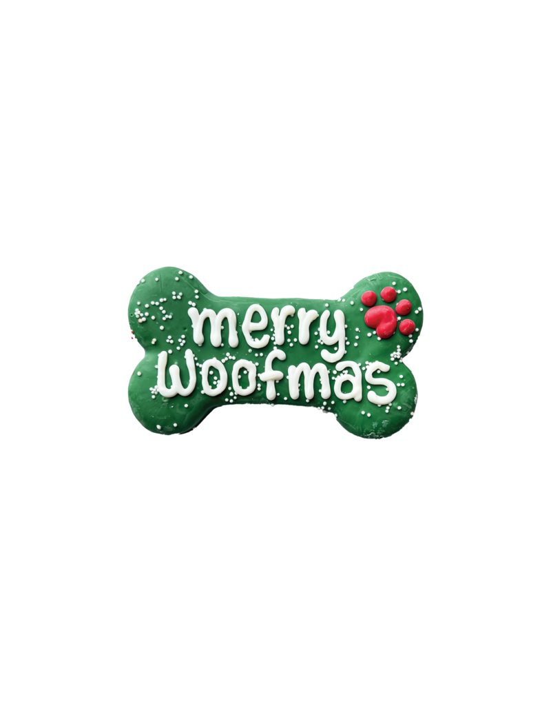 Merry Woofmas 6" Bone Cookie