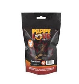 Puppy Love Chicken Hearts 120g