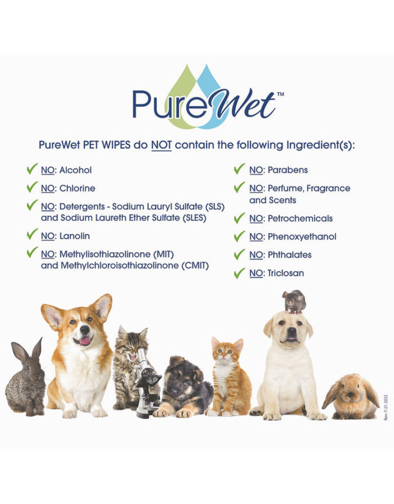 Pure Wet Pet Wipes