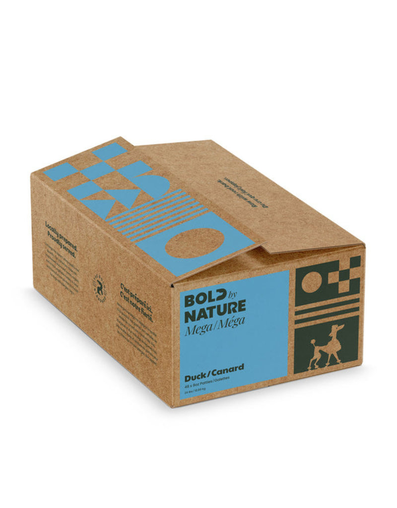 Mega Dog Raw Mega Duck (4 lb Patties, 4 lb Tub, 24 lb Patties)