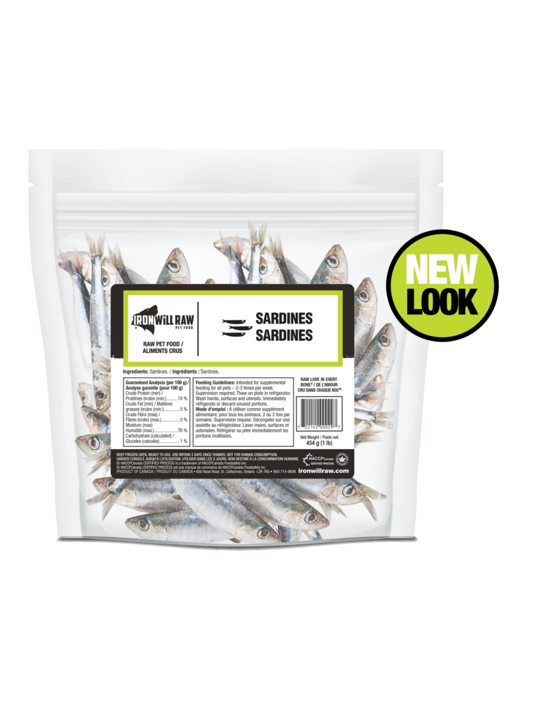 Iron Will IWR Sardines 1lb Bag