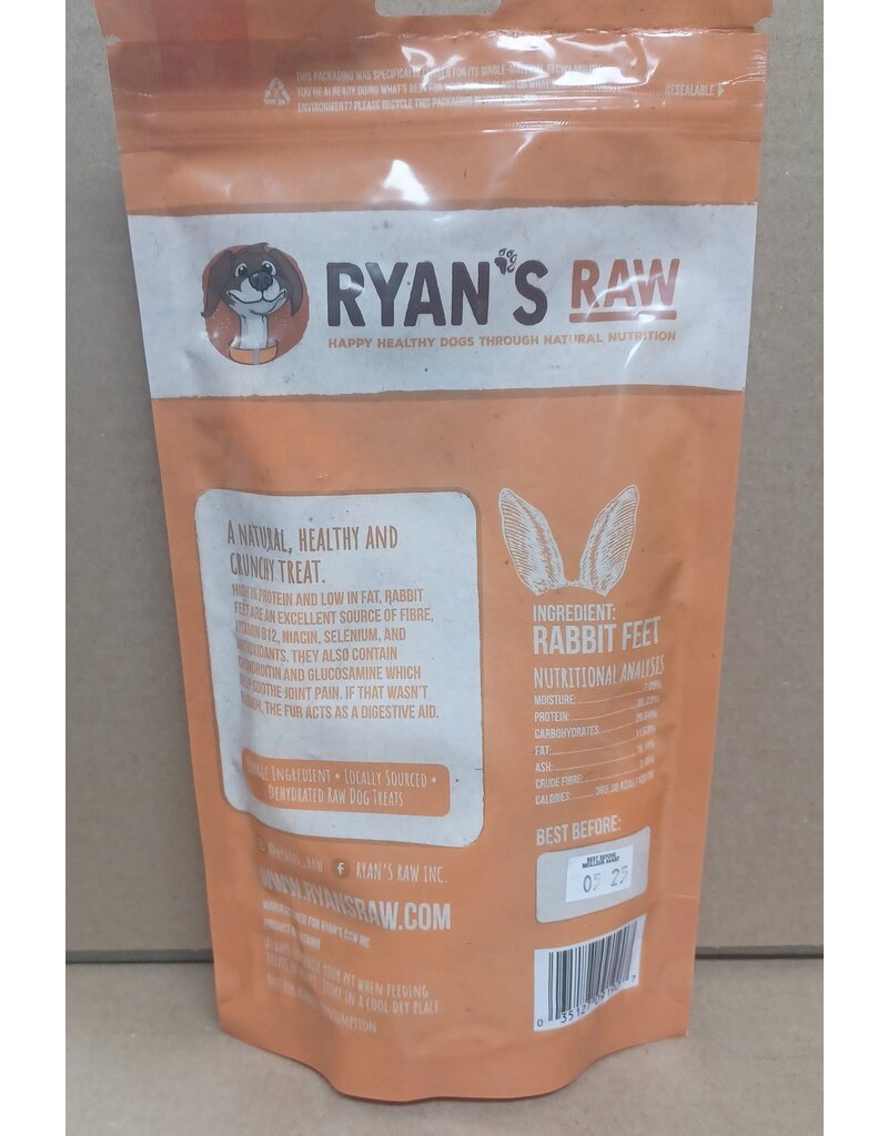 Dehydrated Rabbit Feet 110g Bag