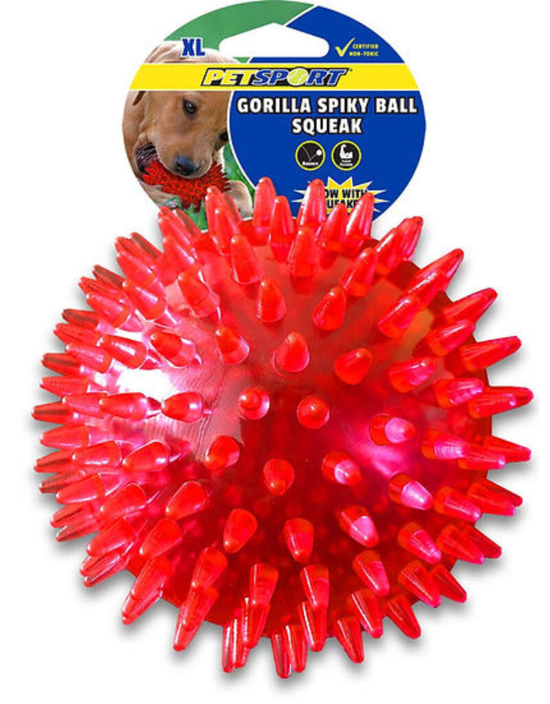 Petsport Gorilla Spiky Ball Squeak XL 5"