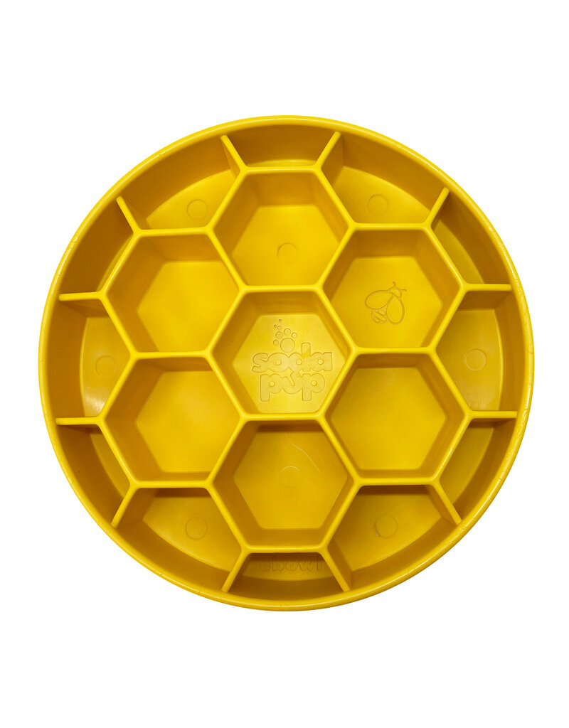SodaPup eBowl Honeycomb - Yellow