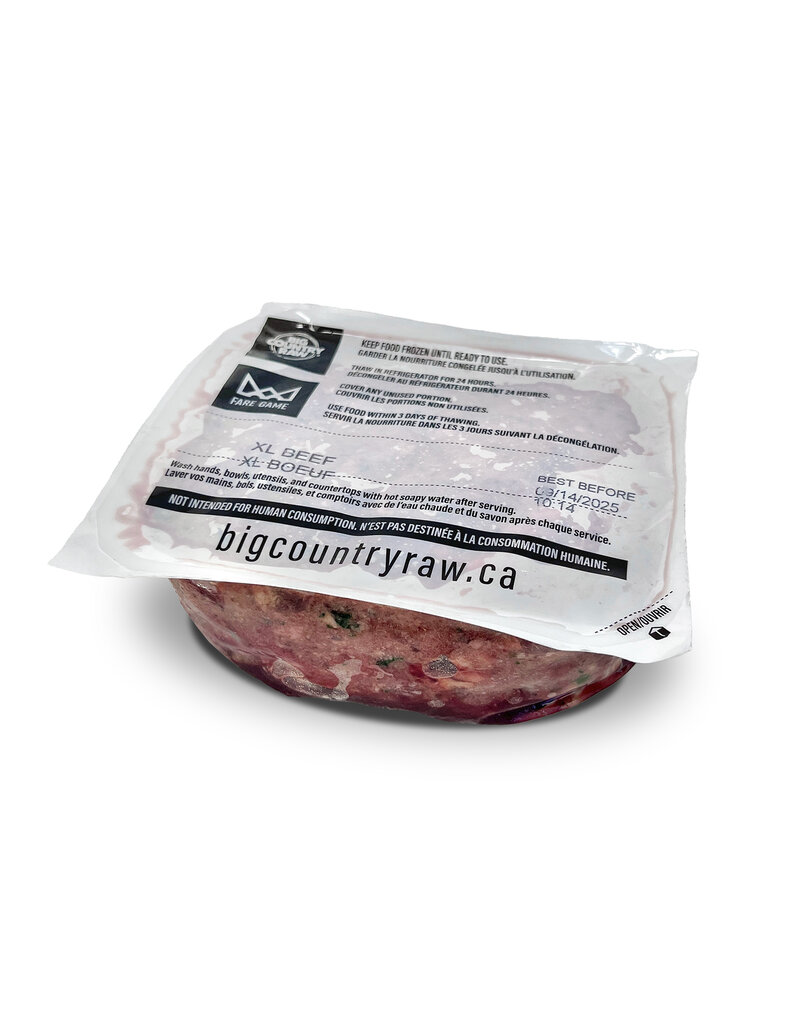 Big Country Raw XL Beef 30lb (20 x 1.5lb pouches)