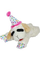 Multipet Lamb Chop 10.5" Birthday Hat Dog Toy