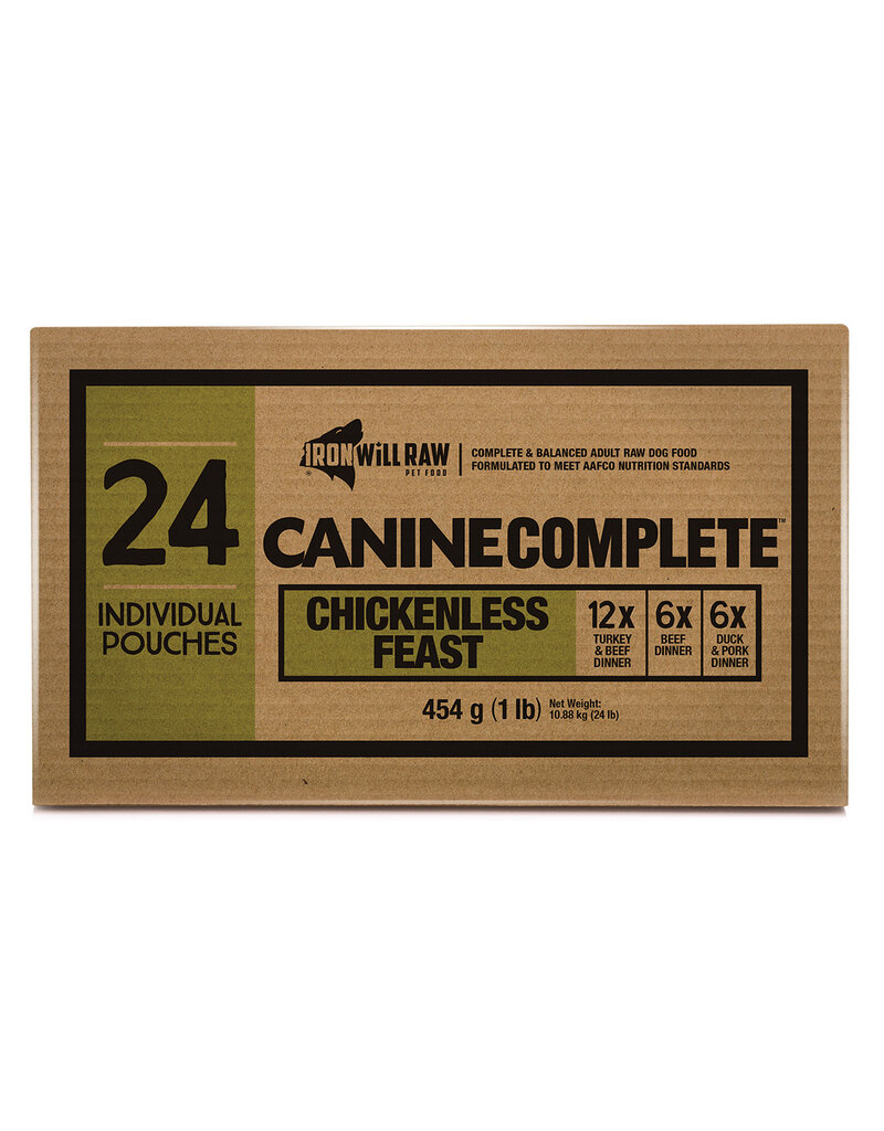 Iron Will Complete Chickenless Feast 24lb (24 x 1lb)