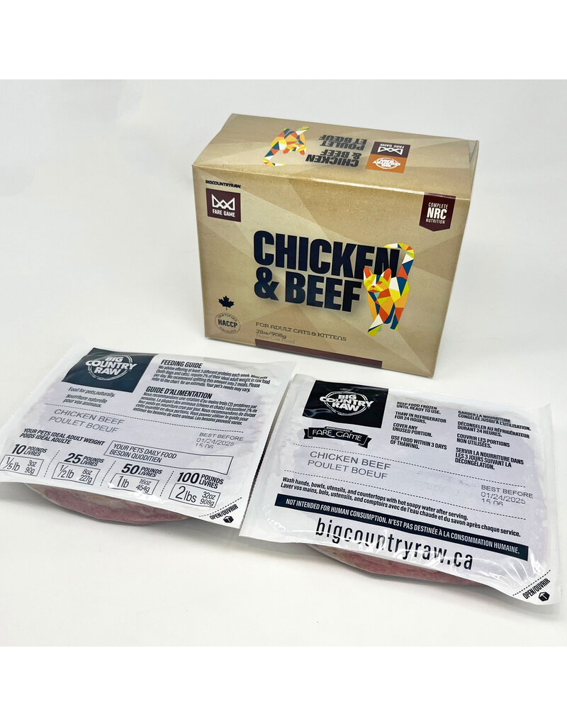 Fare Game Fare Game Chicken & Beef 2lb (4 x 8oz)