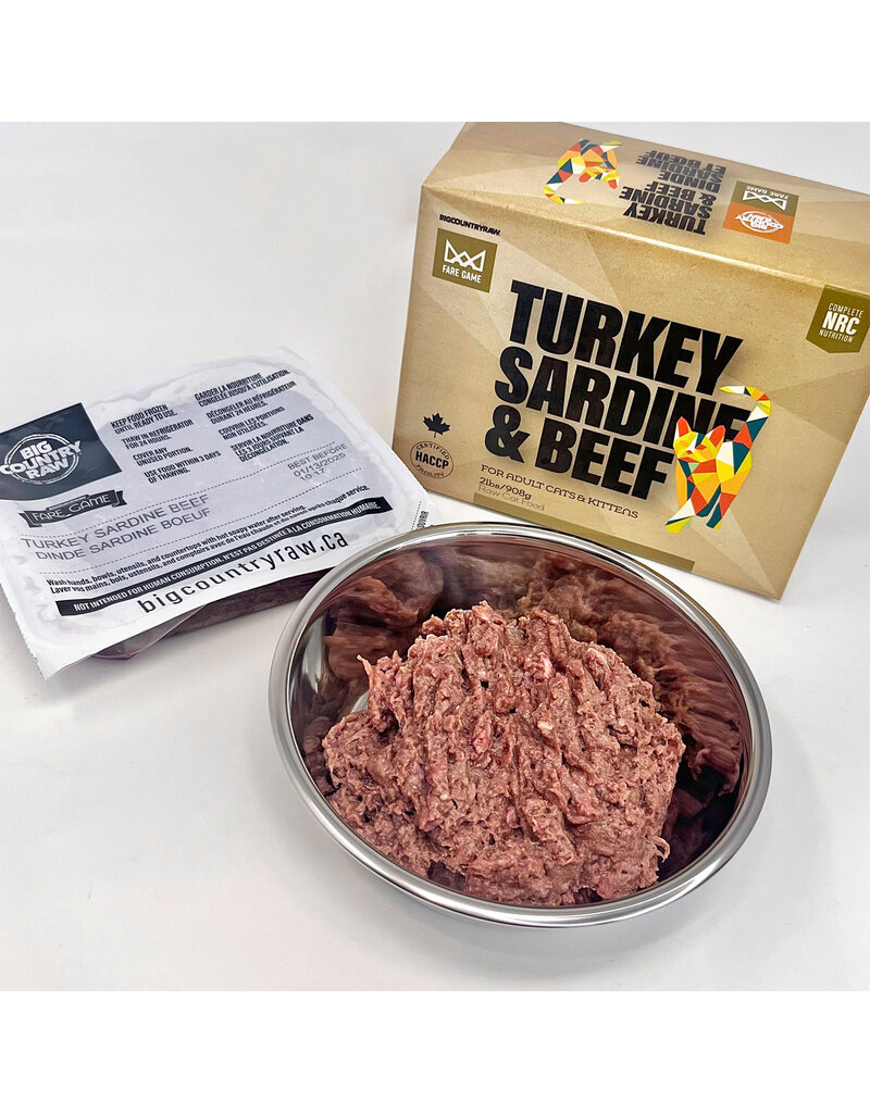 Fare Game Fare Game Turkey & Sardines w/ Beef 2lb  (4 x 8oz)