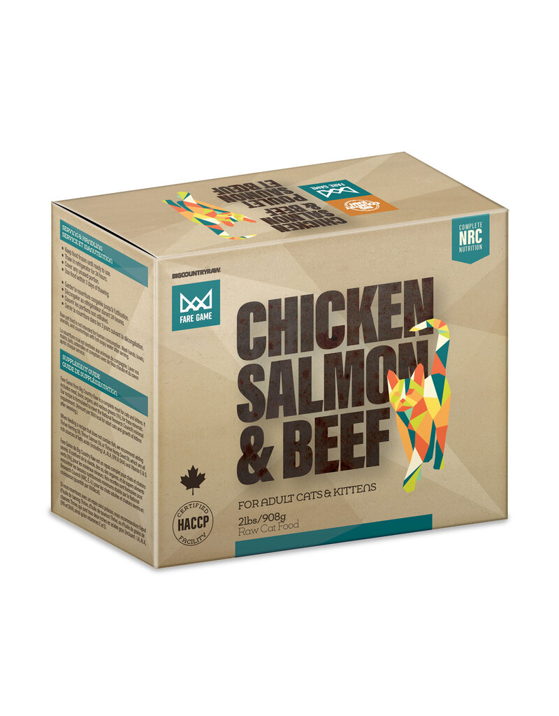 Fare Game Fare Game Chicken & Salmon w/ Beef 2lb (4 x 8oz)