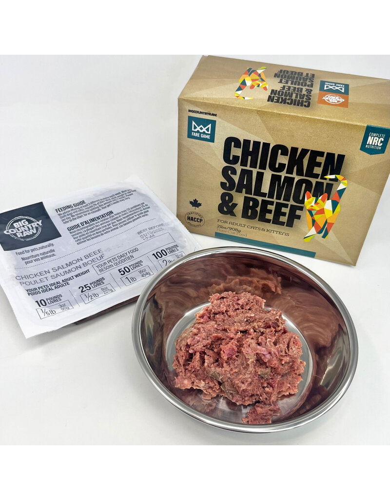 Fare Game Fare Game Chicken & Salmon w/ Beef 2lb (4 x 8oz)
