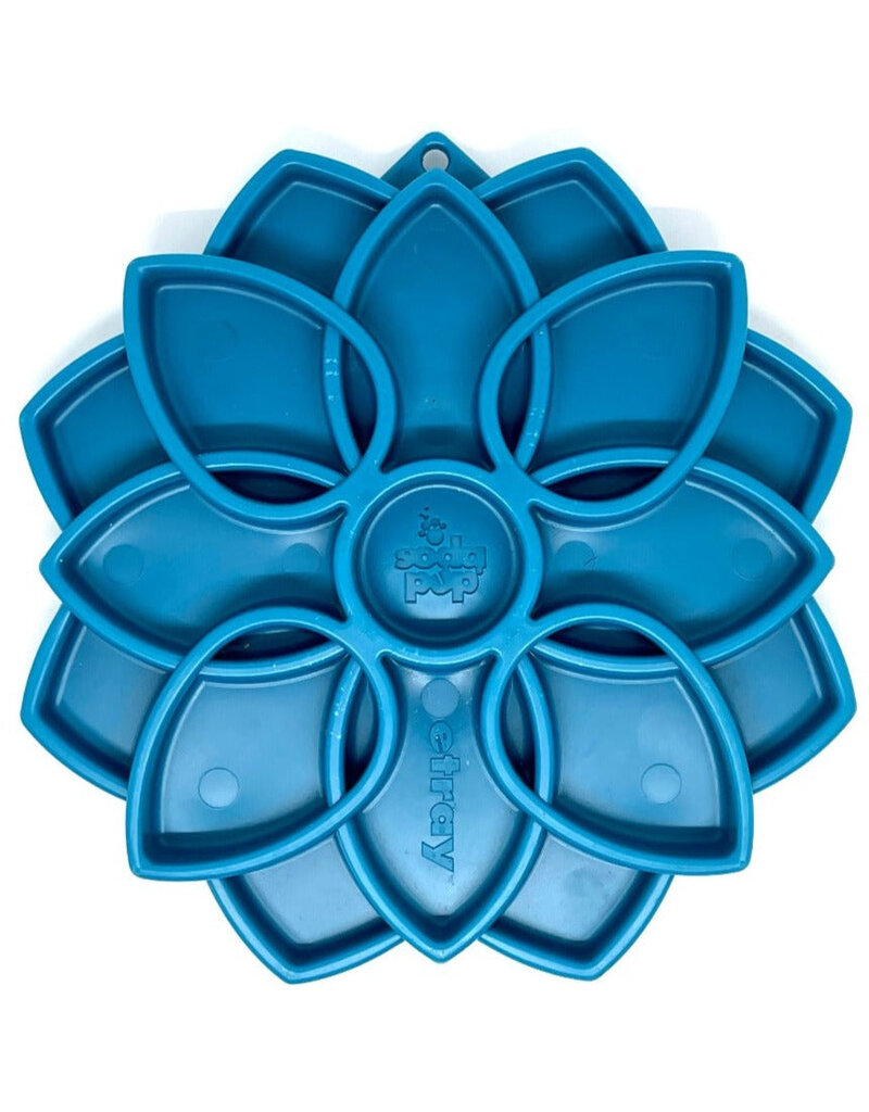 SodaPup eTray Feeder - Mandala - Blue