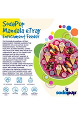 SodaPup eTray Feeder - Mandala - Blue