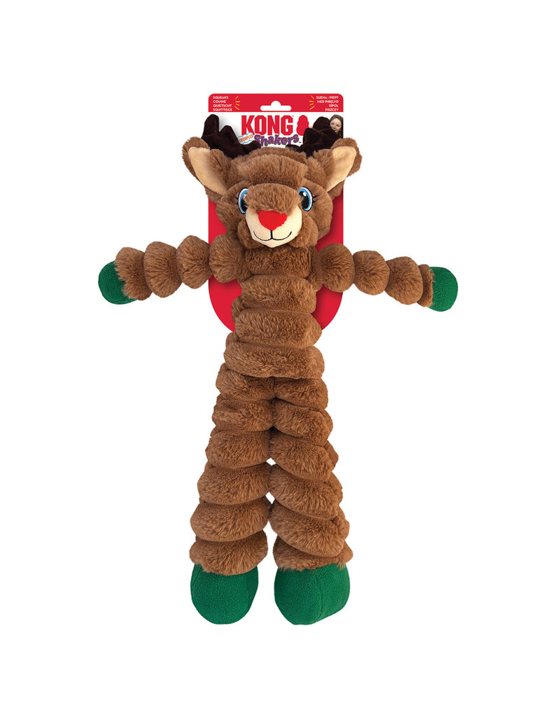 Kong Shakers Holiday Crumples Reindeer XL