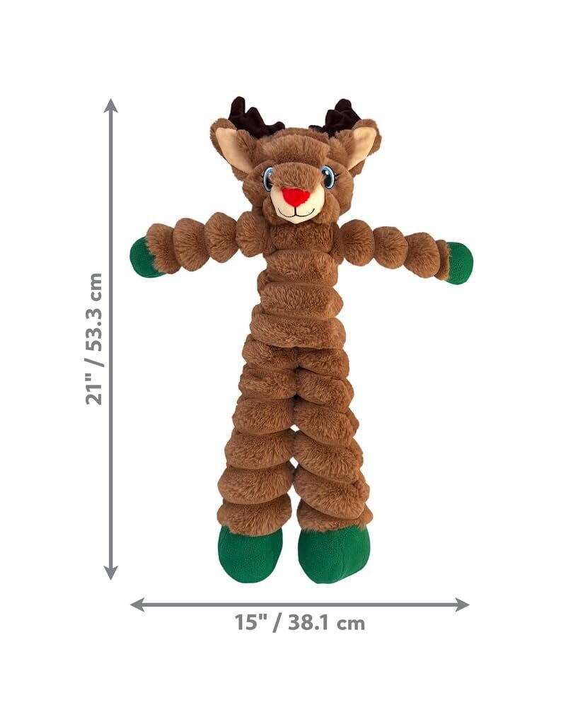 Kong Shakers Holiday Crumples Reindeer XL