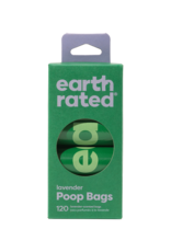 Earth Rated Poop Bag Box 120ct (15 Bags x 8 Rolls)