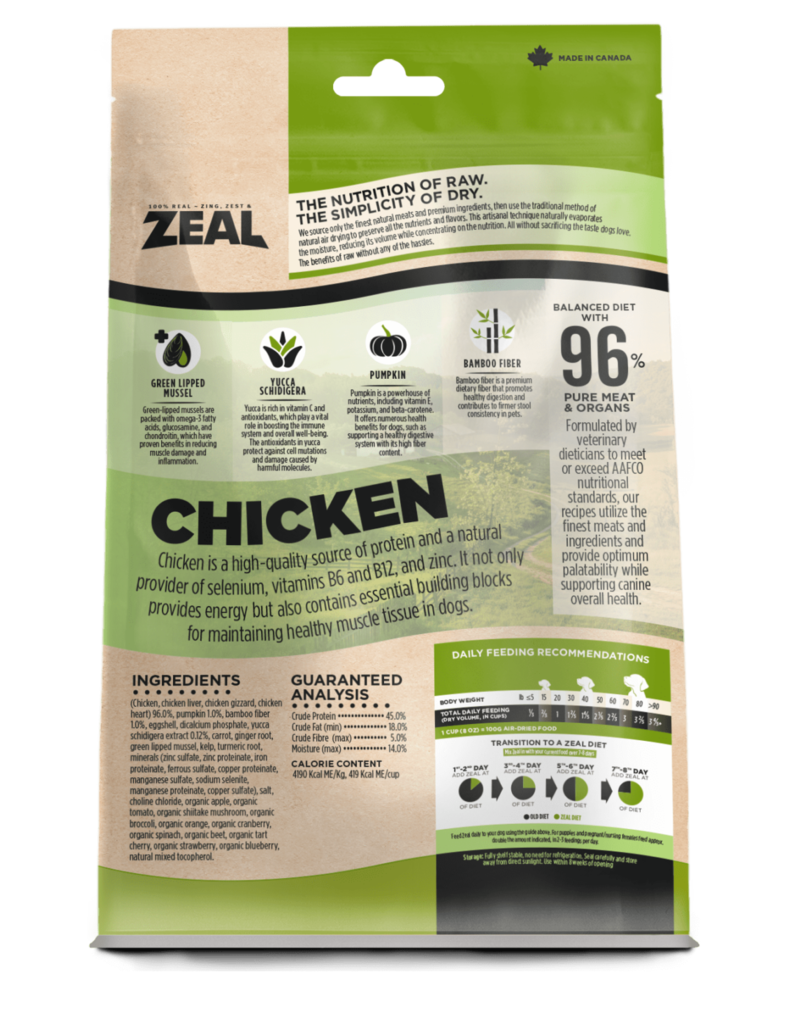 Zeal Gently Air-Dried Dog Chicken
