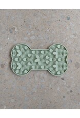Dexypaws Silicone Snuffle Mat Bone Sage Green