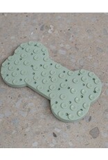 Dexypaws Silicone Snuffle Mat Bone Sage Green