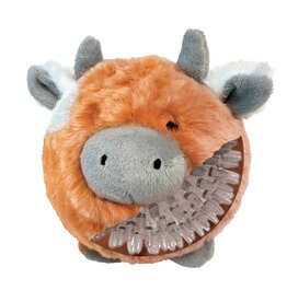 Fuzzy Wuzzy MooMoo Small 3.5" Dog Toy