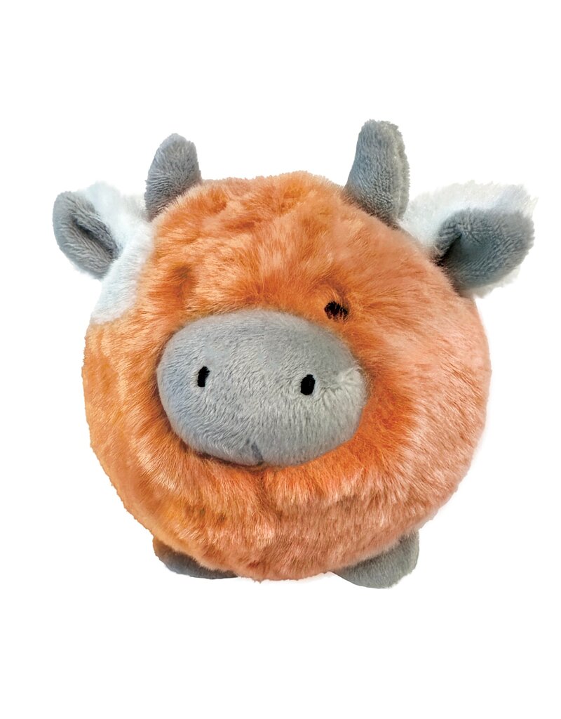 Fuzzy Wuzzy MooMoo Small 3.5" Dog Toy