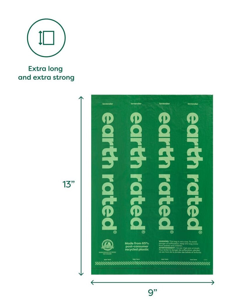 Earth Rated Poop Bag Dispenser w/ 15 Bags