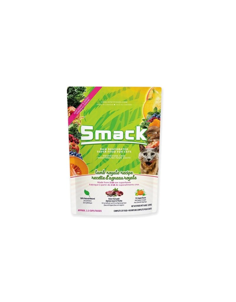 Smack Pet Food Cat Lamb Royale Dehydrated Raw 250g