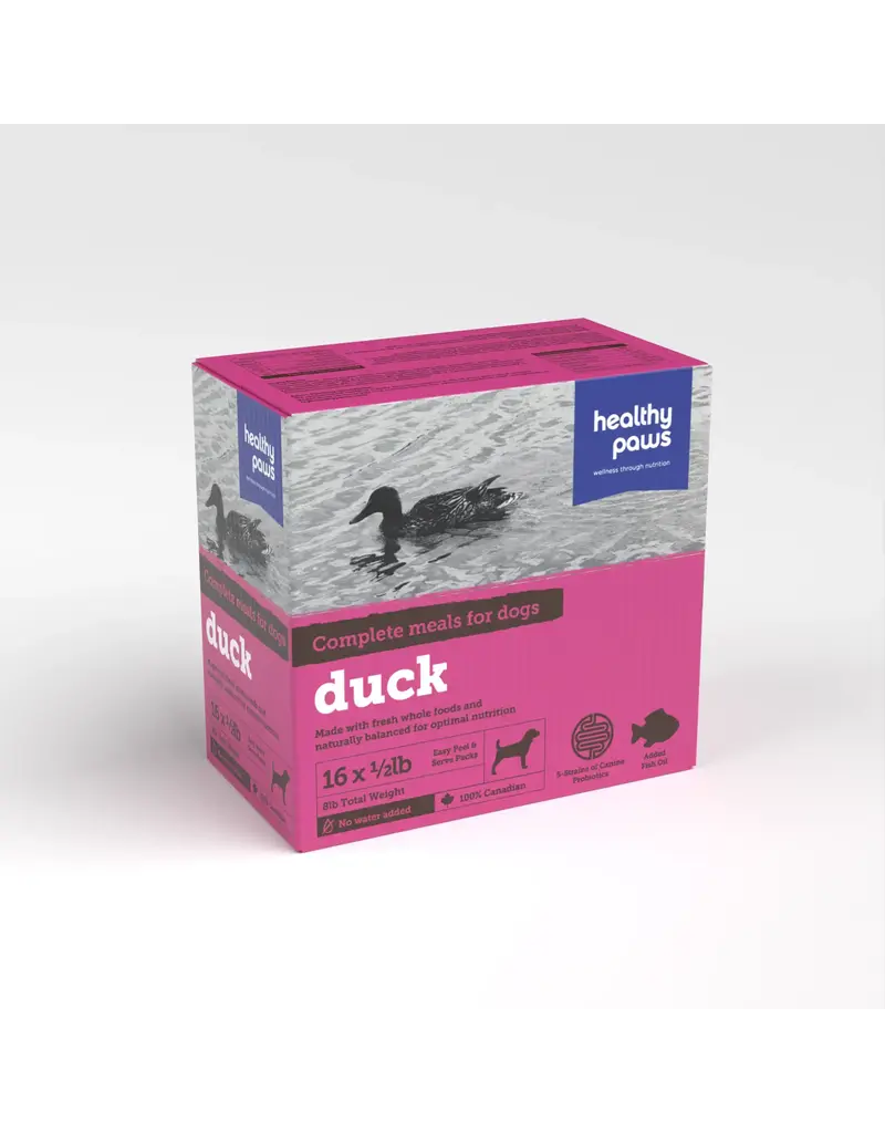 Healthy Paws Canine Complete Duck 8lb (16 x 1/2lb)