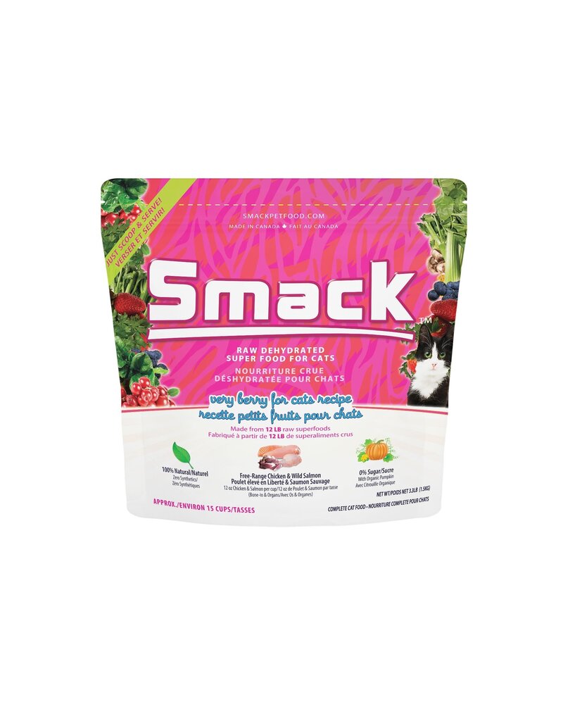 Smack Pet Food Cat Very Berry Dehydrated Raw