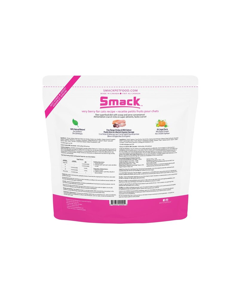 Smack Pet Food Cat Very Berry Dehydrated Raw