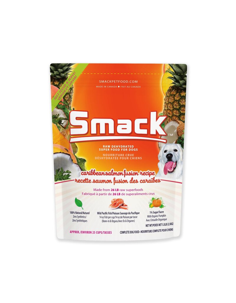 Smack Pet Food Dog Caribbean-Salmon Fusion Dehydrated Raw